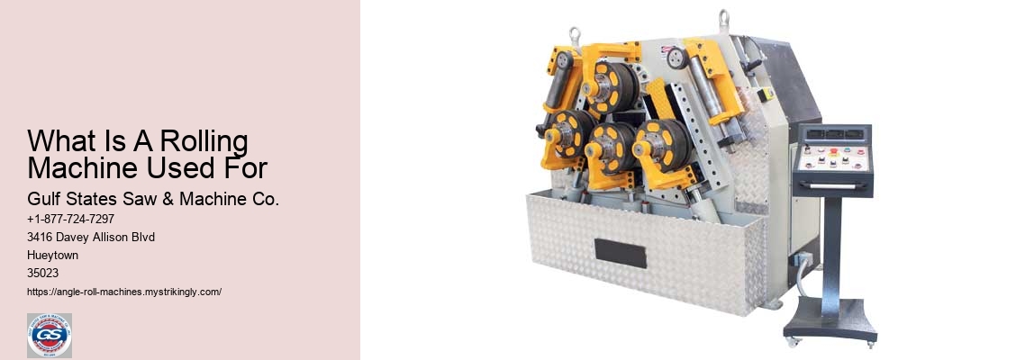 What Is A Rolling Machine Used For